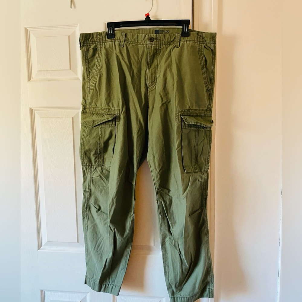 Army Green Cargo Pants, Large, Loose Fit